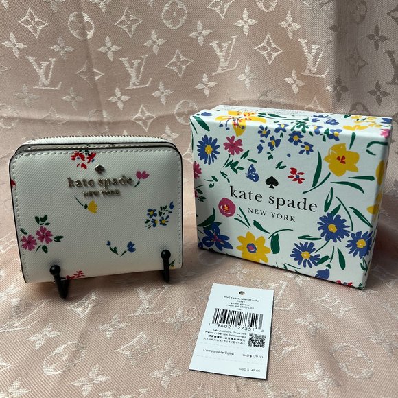 kate spade Handbags - NWT Kate Spade Garden Bouquet Zip Around Wallet with Box